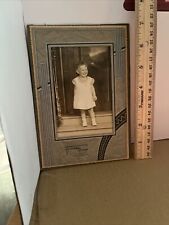 Young Girl Smiling Cabinet Card Photo Andrews Studio Johnstown PA Antique Portra picture