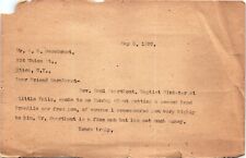 1927 UTICA NEW YORK LETTER ABOUT PURCHASING A FRANKLIN AUTOMOBILE CAR Z5214 picture