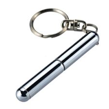 New portable retractable tool pen Keyring creative stainless steel keychain pen picture