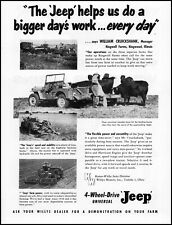 1954 Jeep Willys William Cruickshank Ringwell Farms Illinois photo print ad S32 picture