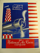 1949 NATIONAL AIR RACES POSTER CLEVELAND OHIO picture
