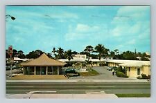 Fort Lauderdale FL-Florida, Hilstan Motel, Aerial View, c1967 Vintage Postcard picture