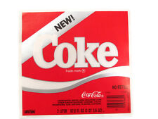  Two Coca-Cola New Coke 2-liter Label Unused excellent condition picture