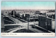 Wilmar Minnesota Postcard Birdseye View Exterior Building 1914 Vintage Antique picture