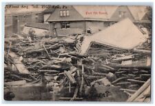c1910's Flood At Fast 5th Street Erie Pennsylvania PA Unposted Antique Postcard picture