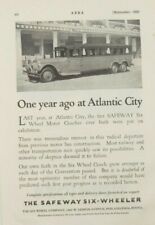 1925 Safeway Six Wheeler/Firestone Truck Bus Pneumatics Phila PA Print Ads (A2) picture