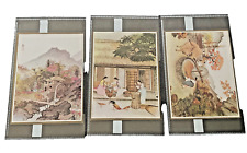 Set of 3 Korean Painting Postcards Vintage Hyun Dae Press Seoul UNUSED picture