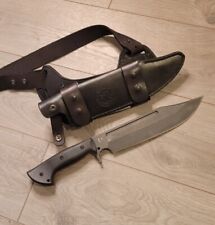 Work Tuff Gear Puzon Wilderness Bowie Knife (Full Size) w Custom Leather Rig picture