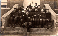 Grand Island High School Football Team Nebraska NE 1910s RPPC Postcard Photo picture