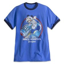 Disney YesterEars Space Mountain Ringer Tee Mickey Mouse XL Blue NEW picture