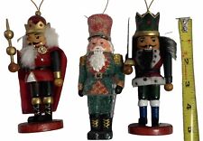 Celebrate the Season Nutcracker Lot of 3 Wooden Nutcrackers for Festive Holiday picture