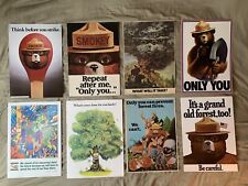 Vintage Smokey The Bear poster lot of 20 picture