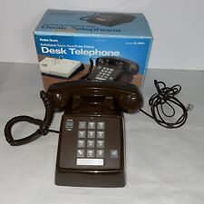 Vintage Brown Touch-Tone Radio Shack Model 43-366A Desktop Telephone Pulse/Tone picture