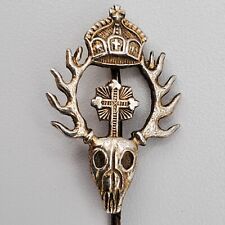 WW1 Original German Kaiser Forestry service Hubertus stick pin silver deer stag picture