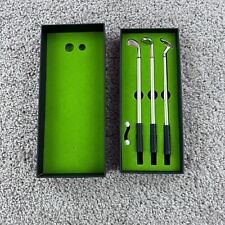 Desktop Golf Set 3 Clubs 2 Balls Pens Putting Green Novelty Distraction Toy Game picture