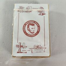 Remembrance Playing Cards Redi-Slip Finish VTG Lincoln Machinery Sales Advert picture