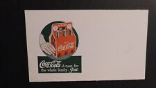 Mint Postcard Coca Cola Ad A Treat For The Whole Family Complimentary Coupon picture