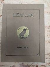 The Leaf-Lee Booklet April 1921 By The Pupils Of The Lee School Manchester MASS  picture