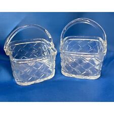Set of 2 Mini Woven Glass Baskets picture