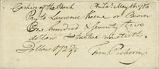 TIMOTHY PICKERING - PROMISSORY NOTE SIGNED 05/16/1786 picture