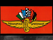 INDIANAPOLIS Motor Speedway - Original Vintage Racing Decal/Sticker INDY 500 picture