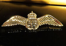 WINGS RAF Insignia Badge Medal Brevet Aircrew Pin SILVER Wings for Pilots 60mm picture