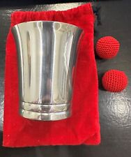 Vintage: Deluxe Aluminum Magnet Chop Cup - Wide Mouth Magic Trick with Bag picture