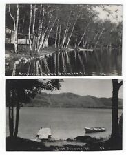 (2) RPPC's, Early Views of Lake Dunmore, Vermont picture