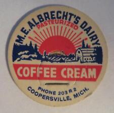 M. E. Albrecht’s Dairy Coopersville, MI Coffee Cream 56mm bottle cap picture
