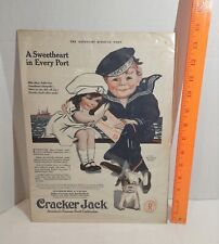 Saturday Evening Post 1925, CRACKER JACK, A Sweetheart In Every Port Sailor Ad picture