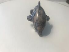 Stone Carved Smooth Dolphin Figure 3” Long New With Tag picture