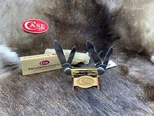 1996 Case Big Chief Canoe Knife With Genuine Stag Handles Mint In Box - 512 picture