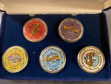 Set of 5 Seminole Hard Rock Hollywood, FL, Grand Opening Chips in Case picture
