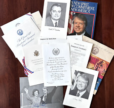 US PRESIDENT JIMMY CARTER 1977 INAUGURATION ITEMS: INVITE, PHOTO, PROGRAMS, MORE picture