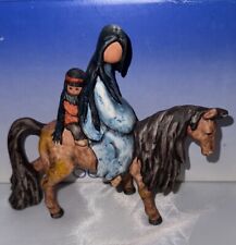 Goebel DeGrazia Christmas Journey Ceramic Horse w/ mother & child picture