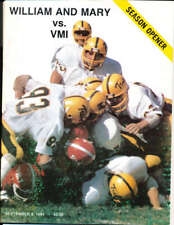 9/8 1984 William and Mary vs VMI program bx40 picture