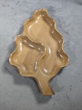 Vintage Fred Roberts Company Mid-century 1950s Hardwood Leaf Tray Japan picture