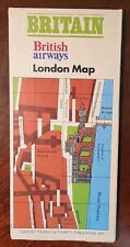 1976 British Airways Airlines London Tourist Map-City Street Index-Underground picture