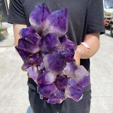 7.7lb Natural Amethyst Geode Quartz Crystal Cathedral Cluster Mineral healing picture