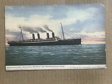 Postcard Norddeutscher Lloyd SS Kronprinz Wilhelm Ship Ocean Liner picture