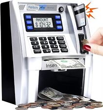 2023 Upgraded ATM Piggy Bank for Real Money for Kids with Debit Card Bill Feeder picture