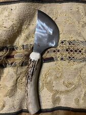 Handmade Hunting Knife with Deer Antler Handle picture