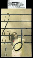SEPHIL FRANCE THE MUSICAL NOTES UNUSED ART PPC picture