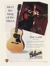 1994 B.B. King Gibson Montana L-00 Blues King Guitar Photo Print Ad picture