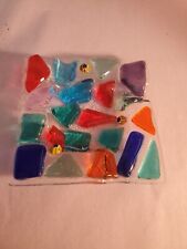 Mod Vintage Art Glass Ashtray Looks Like Rock Candy picture