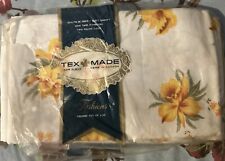 Vintage 70s Tex Made Pillowcase Pair Made In Canada  picture