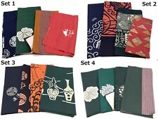 Lot of (16) Japanese Furoshiki Wrapping Cloth Various Assort Set picture