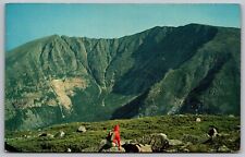 Mount Katahdin Maine Appalachian Trail Rockies Mountains Cancel 1965 PM Postcard picture