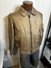 USAF New Large Tan Military Fire Resistant Cold Weather Flyers Jacket CWU-45/P picture