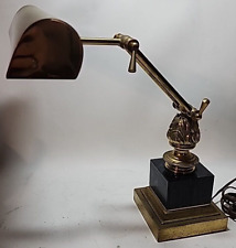 House of Troy 19th Century Marble and Brass Adjustable Height Desk Lamp picture